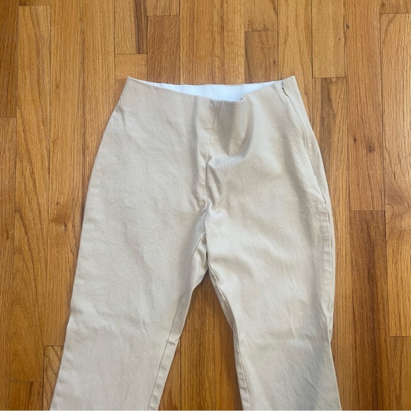 A New Day | Tan Form Fitting Calf Length Slacks - Picture 2 of 6